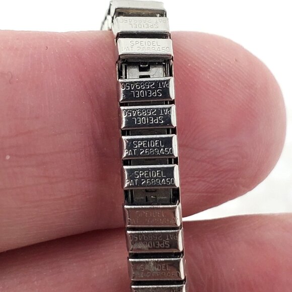 Speidel Hallmark 17 Jewel Yellow & White Gold Vintage Diamond Ladies Watch RUNS - Picture 11 of 16